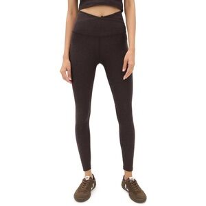 BEYOND YOGA Spacedye ‘At Your Leisure’ High Waisted Midi Leggings - Chocolate